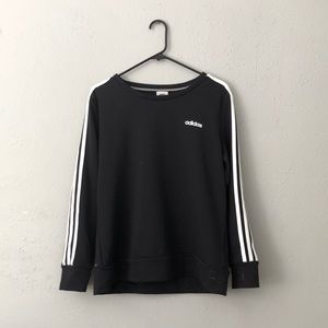 Black Adidas Wide-Neck Sweater